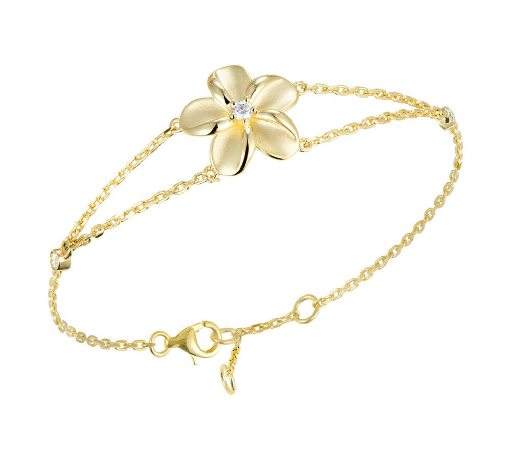 Plumeria Split Chain Bracelet Bracelet Island by Koa Nani 