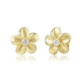 Plumeria Stud Earrings Earrings Island by Koa Nani 