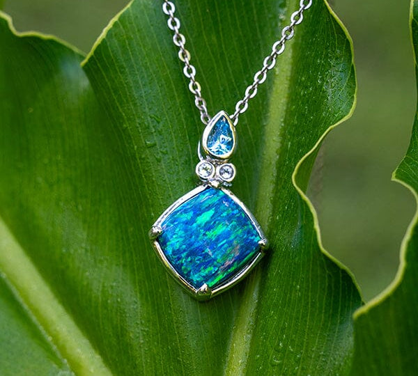 Prismé Opal Caribbean Sea Pendant Pendant Island by Koa Nani 