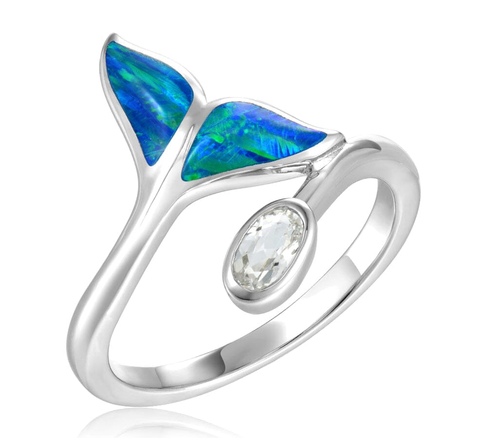 Prismé Opal Halona Whale Tail Ring Ring Island by Koa Nani 