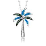 Prismé Opal Tropical Palm Tree Pendant with Tsavorite Pendant Island by Koa Nani 