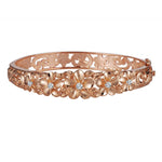 Pua Plumeria Bangle Bracelet Island by Koa Nani Rose Gold 