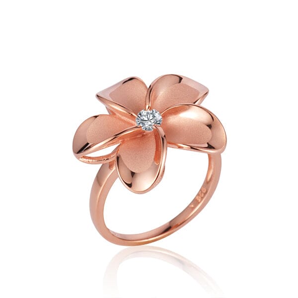 Pua Plumeria Ring Ring Island by Koa Nani Rose Gold Large (22mm) 