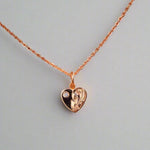 Rose Gold Engraved Heart Pendant Pendant Island by Koa Nani 