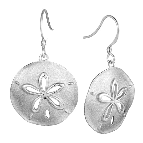 Sand Dollar Earrings Earrings Island by Koa Nani White Gold 