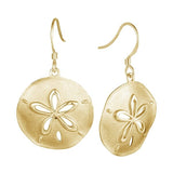 Sand Dollar Earrings Earrings Island by Koa Nani Yellow Gold 