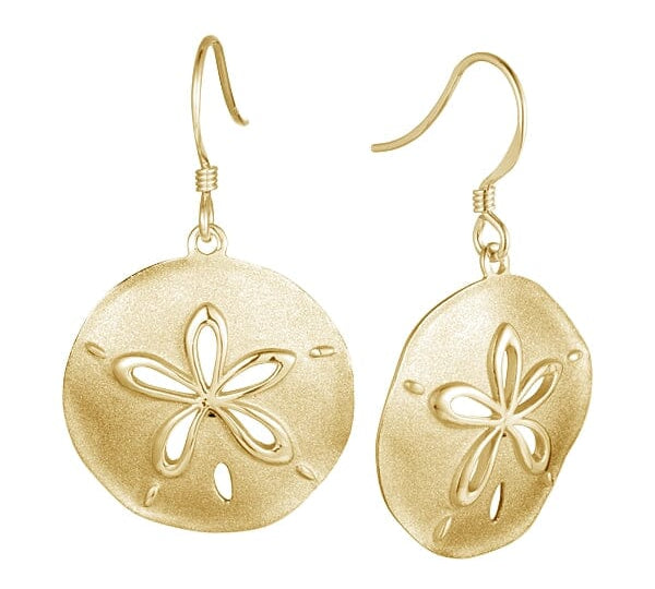 Sand Dollar Earrings Earrings Island by Koa Nani Yellow Gold 