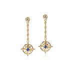 Sapphire Compass Earrings Earrings Island by Koa Nani 