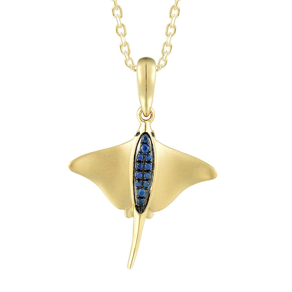 Sapphire Eagle Ray Pendant Pendant Island by Koa Nani 