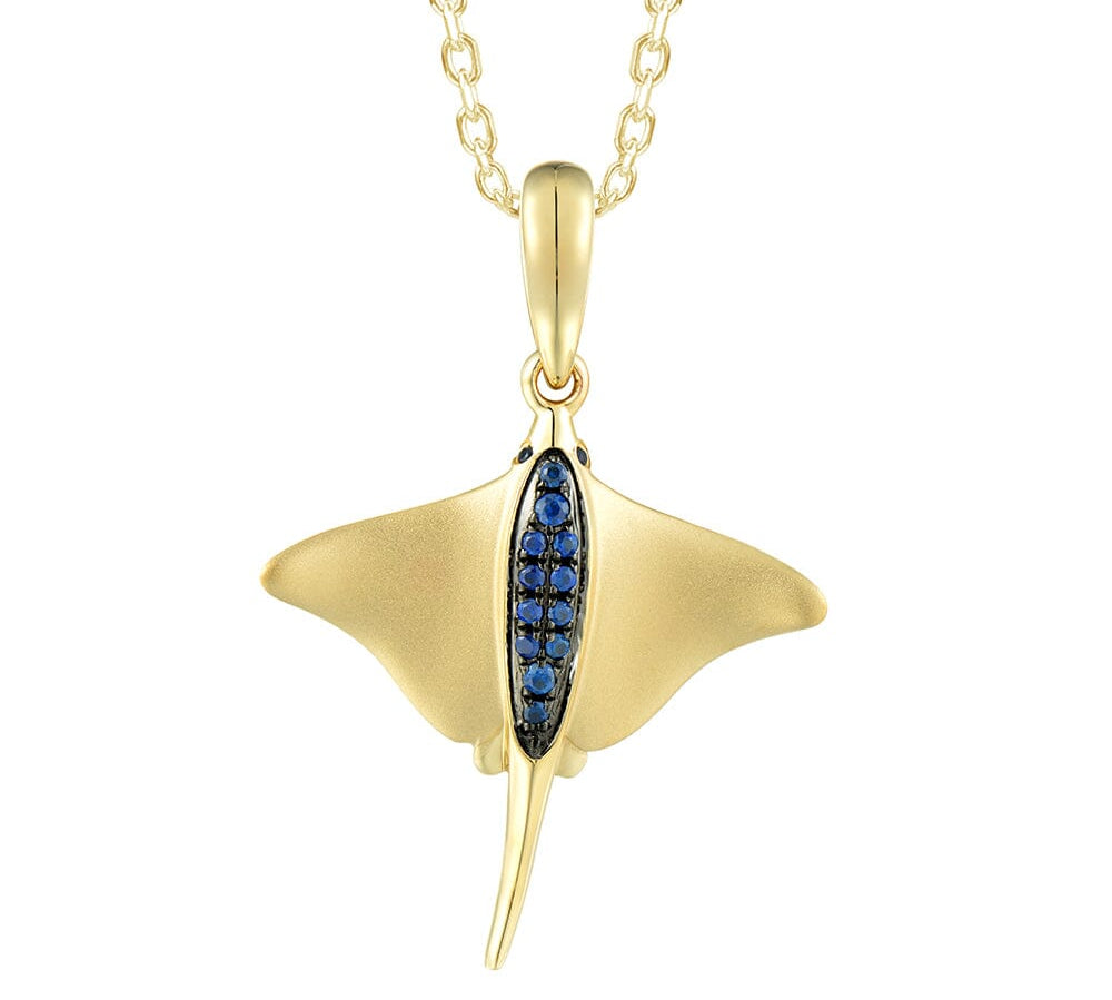 Sapphire Eagle Ray Pendant Pendant Island by Koa Nani 