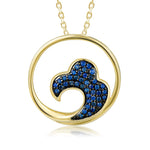 Sapphire Nui Wave Pendant Pendant Island by Koa Nani 