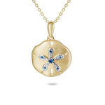 Sapphire Seashore Sand Dollar Pendant Pendant Island by Koa Nani 