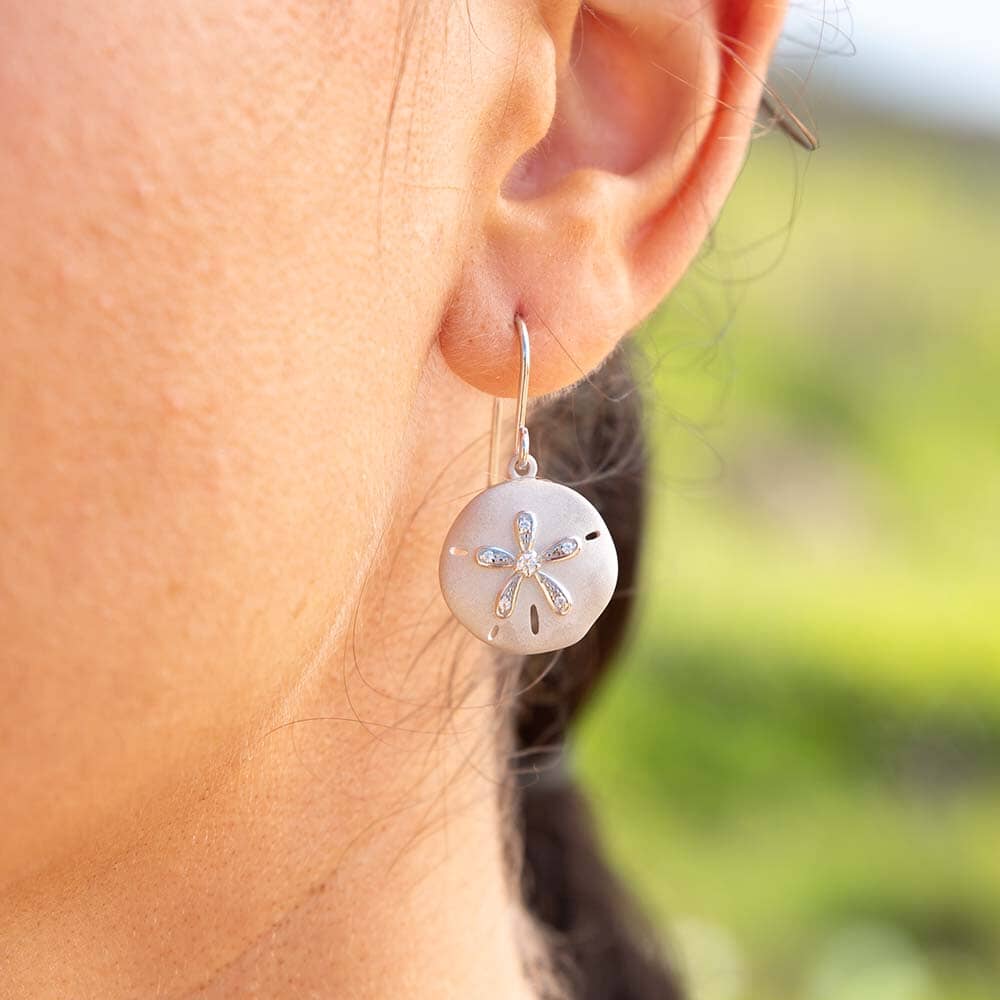 Seashore Sand Dollar Earrings Earrings Island by Koa Nani 