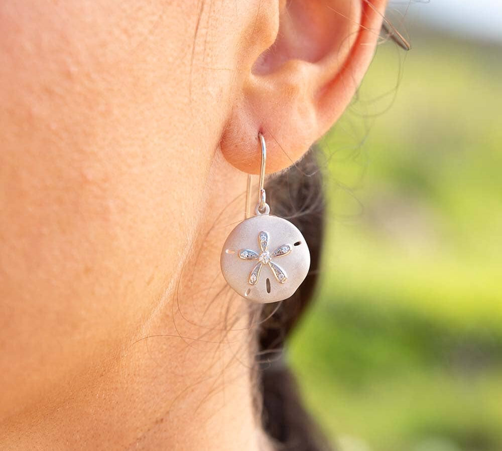 Seashore Sand Dollar Earrings Earrings Island by Koa Nani 