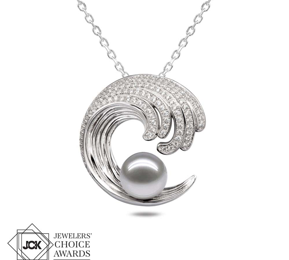 South Sea Pearl Ikaika Wave Pendant Pendant Island by Koa Nani 