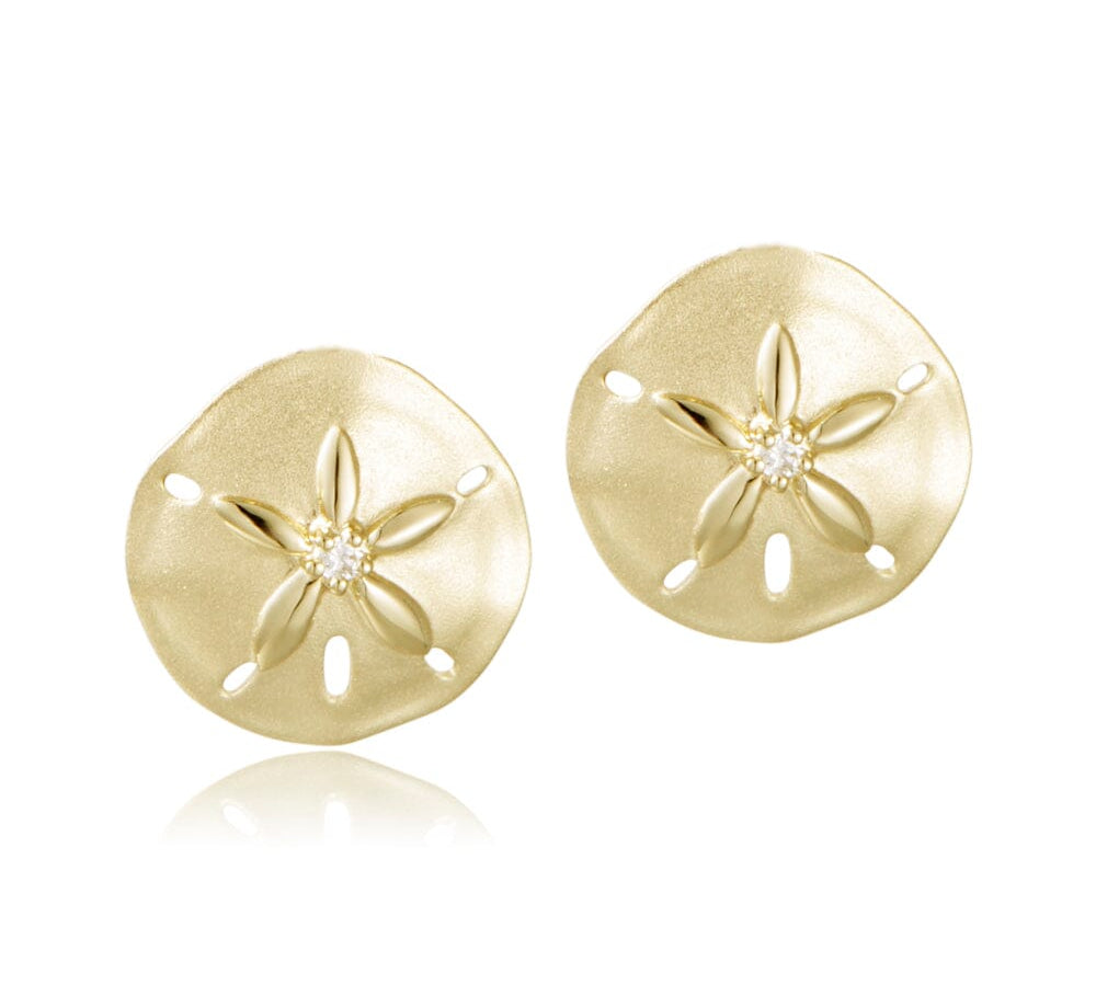 Sunset Sand Dollar Stud Earrings Earrings Island by Koa Nani 