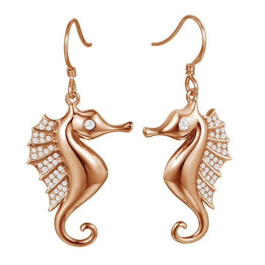 Triton Seahorse Earrings Earrings Island by Koa Nani Rose Gold 