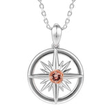 Two-Tone Compass Pendant Pendant Island by Koa Nani Garnet 