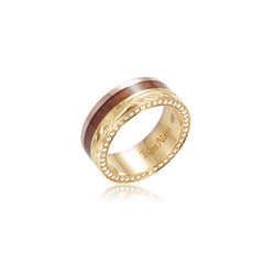 Two-Tone Koa Wood Trinity Ring Ring Island by Koa Nani 