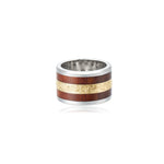 Two-Tone Layers of Aloha Koa Wood Ring Ring Island by Koa Nani 