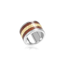 Two-Tone Layers of Aloha Koa Wood Ring Ring Island by Koa Nani 