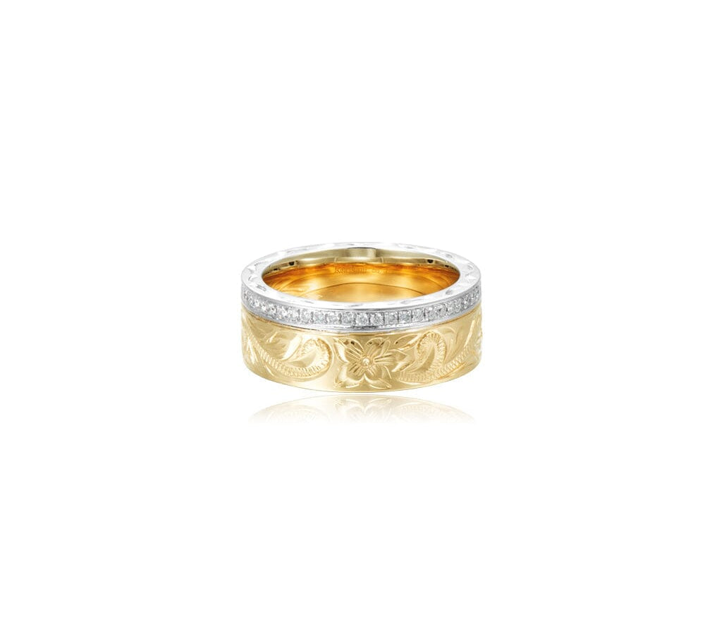 Two-Tone Mauna Kea Ring Ring Island by Koa Nani 