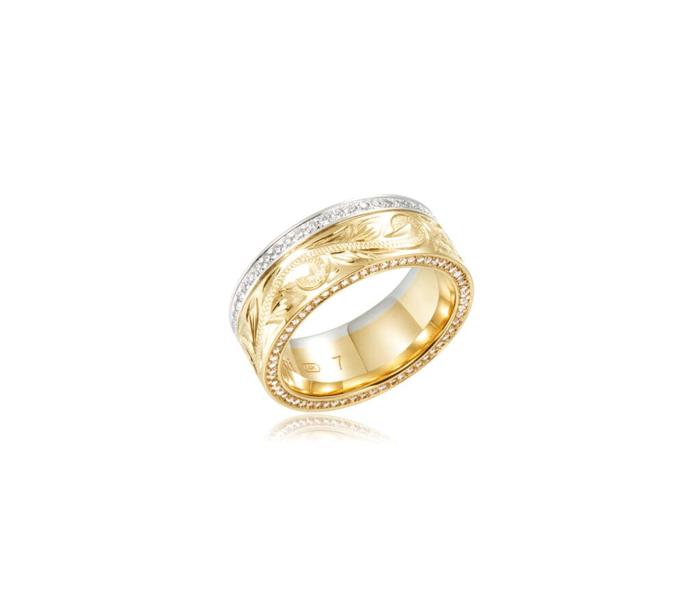 Two-Tone Mauna Kea Ring Ring Island by Koa Nani 