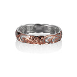 Two-Tone Plumeria Bloom Ring Ring Island by Koa Nani 