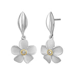 Two-Tone Plumeria Earrings Earrings Island by Koa Nani 