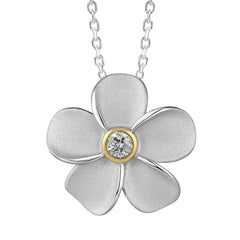 Two-Tone Plumeria Pendant Pendant Island by Koa Nani 