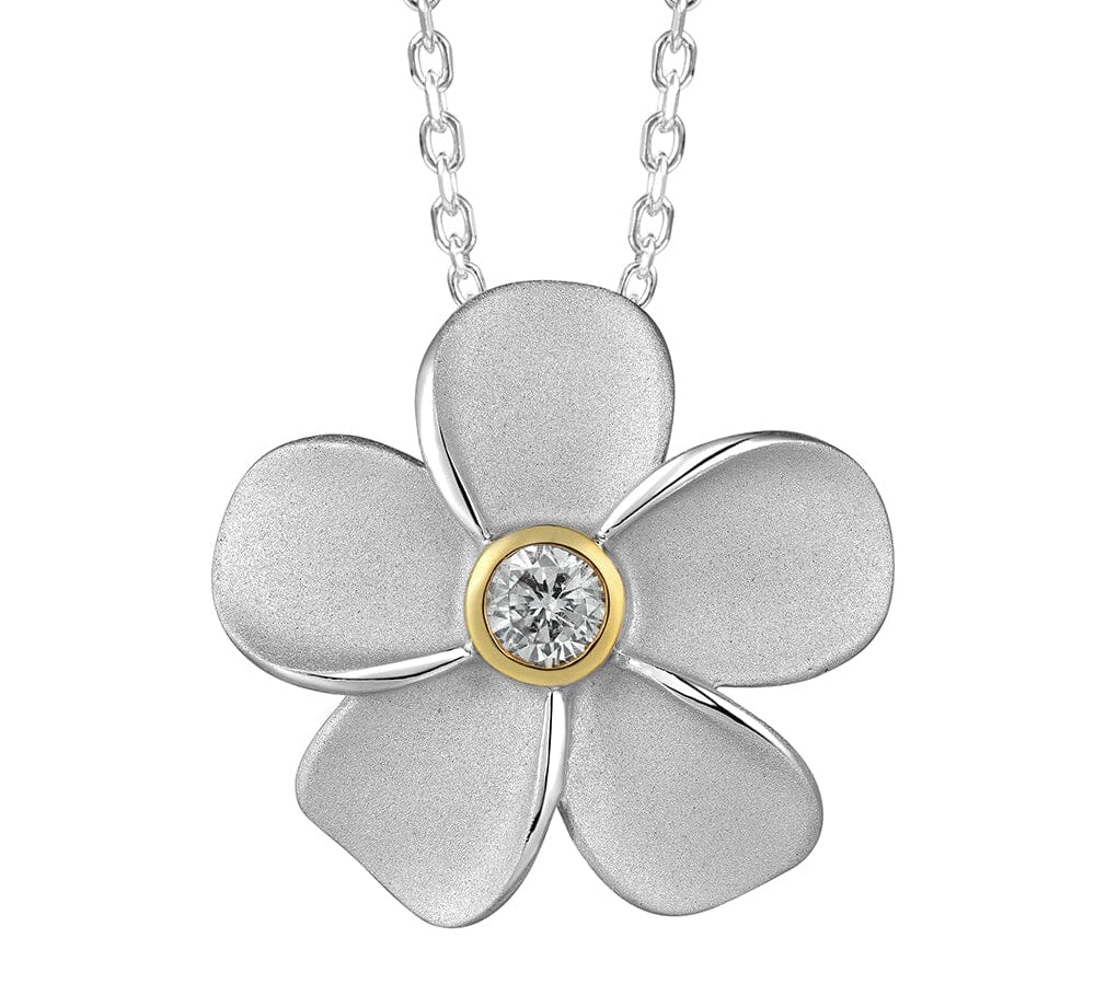 Two-Tone Plumeria Pendant Pendant Island by Koa Nani 