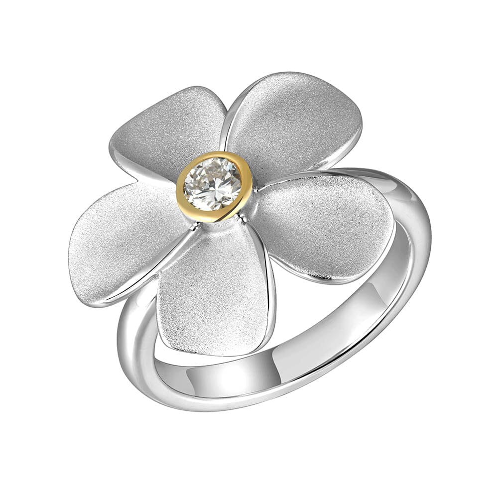 Two-Tone Plumeria Ring Ring Island by Koa Nani 