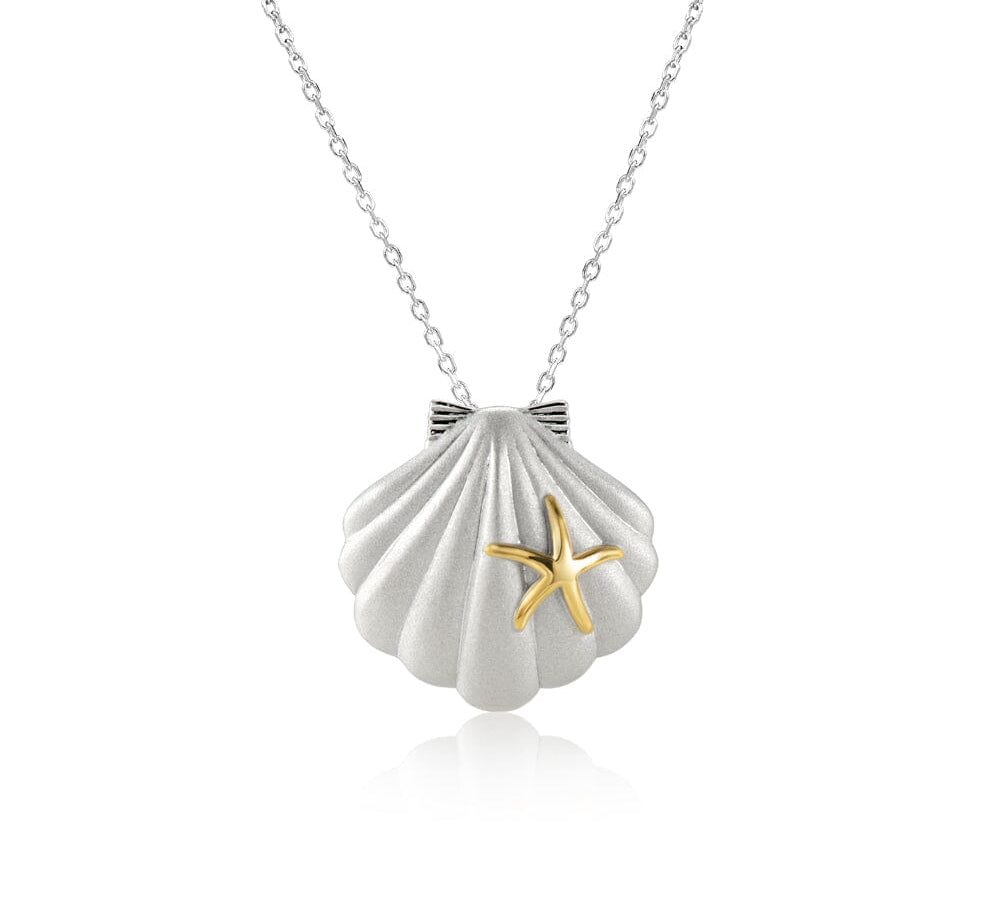 Two-Tone Sea Breeze Shell Pendant Pendant Island by Koa Nani 