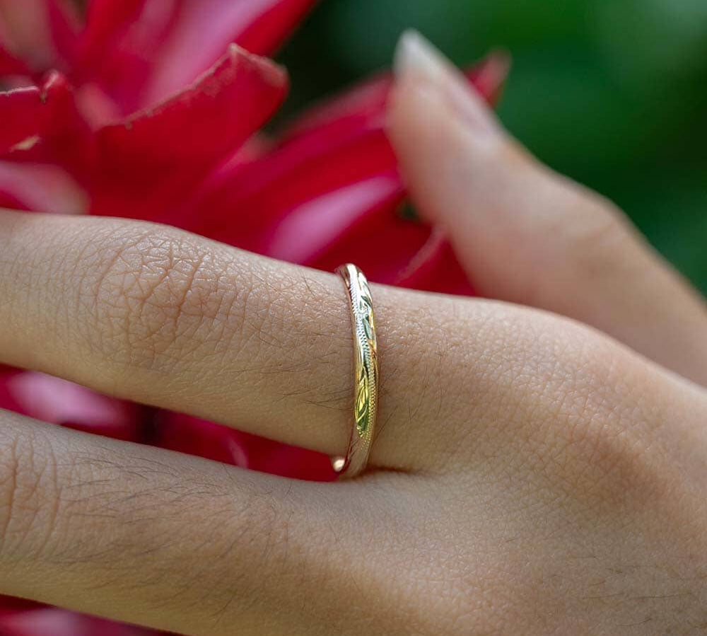 Wedding Ring Band Ring Island by Koa Nani 