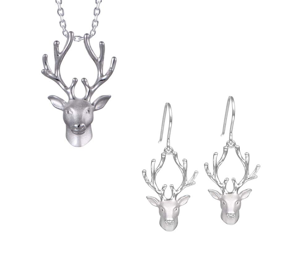 Winter Reindeer Pendant & Earrings Set Other Island by Koa Nani 