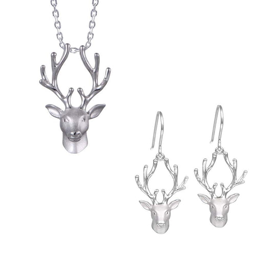 Winter Reindeer Pendant & Earrings Set Other Island by Koa Nani 