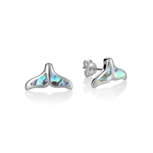 Abalone Whale Tail Earrings Earrings Island by Koa Nani 