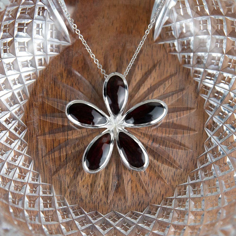 Cocobolo Pikake Pendant Pendant Island by Koa Nani 