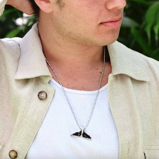 Cocobolo Whale Tail Pendant Pendant Island by Koa Nani 