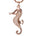 The picture shows a 14K rose gold seahorse pendant with diamonds.