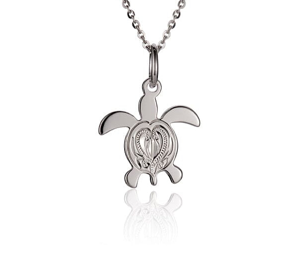 Engraved Honu Pendant Pendant Island by Koa Nani 