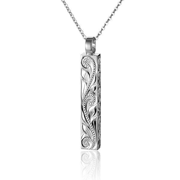 Amazon.com: EVE'S ADDICTION Custom Engraved Gold Tone Vertical Name Bar  Necklace, 16