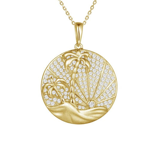 Island Medallion Pendant Pendant Island by Koa Nani Yellow Gold 