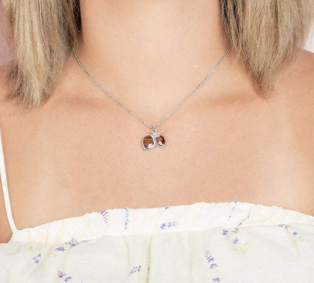 Koa Wood Coconut Pendant Pendant Island by Koa Nani Small 