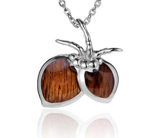 Koa Wood Coconut Pendant Pendant Island by Koa Nani 