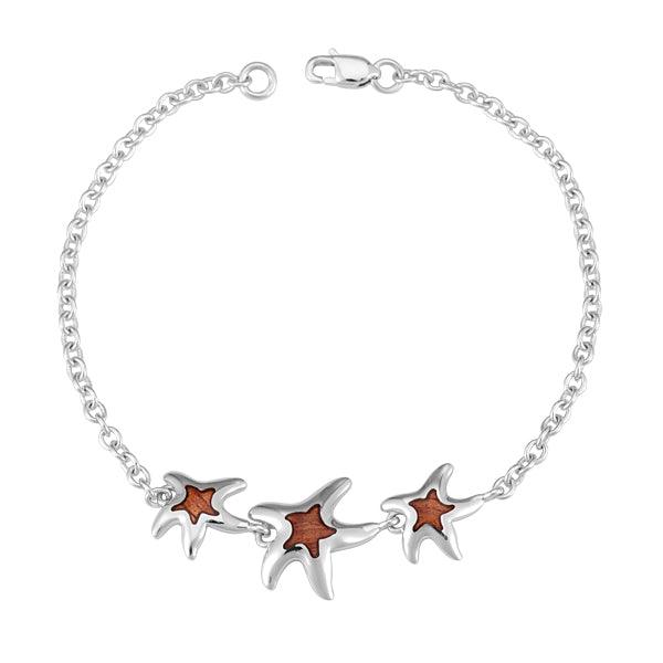 Koa Wood Dancing Starfish Bracelet Bracelet Island by Koa Nani 
