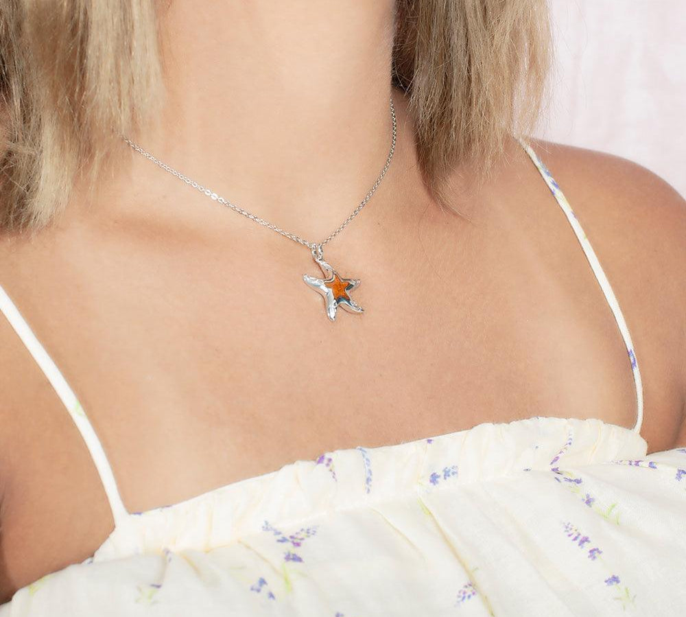 Koa Wood Dancing Starfish Pendant Pendant Island by Koa Nani 
