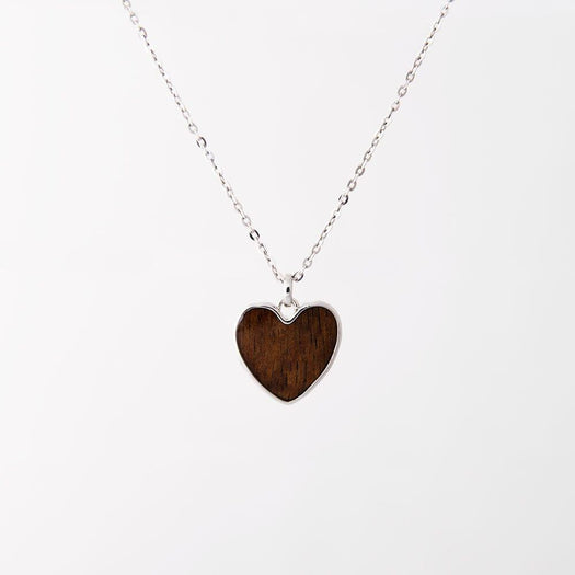 Koa Wood Heart Pendant Pendant Island by Koa Nani 