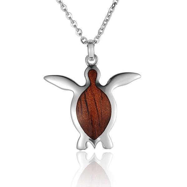 Sterling Silver Cocobolo Wood Warrior Fish Hook Pendant – Island
