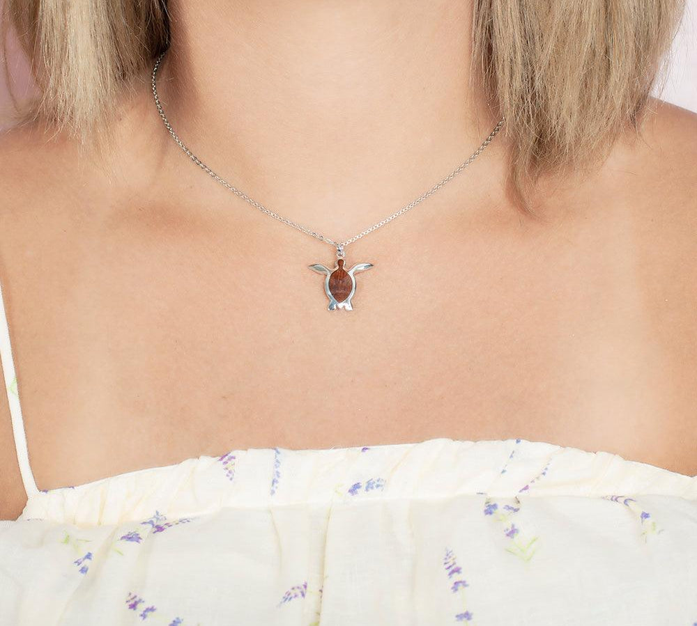 Koa Wood Papakolea Honu Pendant Pendant Island by Koa Nani 